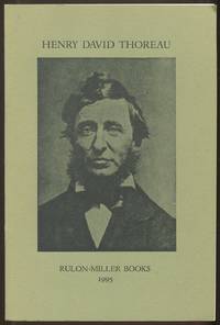 [Bookseller catalog]: Rulon-Miller Books: Henry David Thoreau, 1995