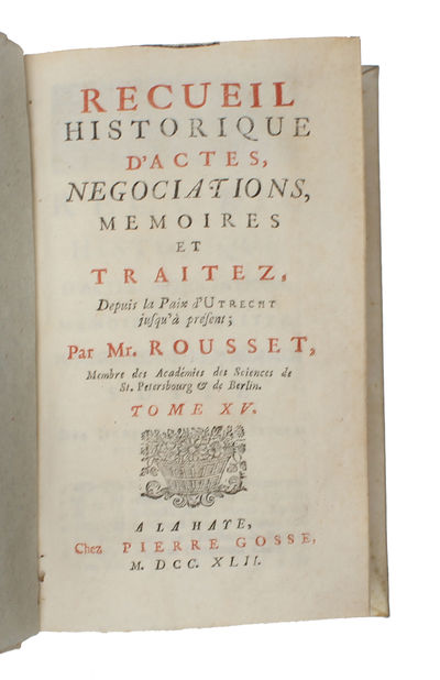 Recueil Historique d'Actes, Negociations, Mémoires, et Traitez. 21 vols + 2 supplement vols. (photo 11)