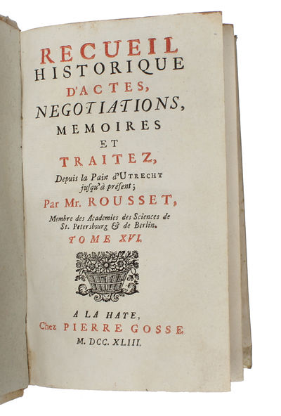 Recueil Historique d'Actes, Negociations, Mémoires, et Traitez. 21 vols + 2 supplement vols. (photo 12)