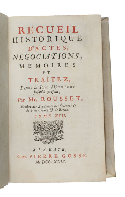 Recueil Historique d'Actes, Negociations, Mémoires, et Traitez. 21 vols + 2 supplement vols. (photo 13)