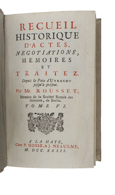 Recueil Historique d'Actes, Negociations, Mémoires, et Traitez. 21 vols + 2 supplement vols. (photo 21)