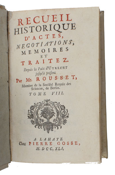 Recueil Historique d'Actes, Negociations, Mémoires, et Traitez. 21 vols + 2 supplement vols. (photo 24)