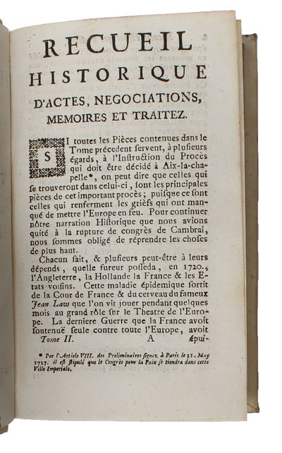 Recueil Historique d'Actes, Negociations, Mémoires, et Traitez. 21 vols + 2 supplement vols. (photo 30)