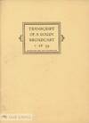 TRANSCRIPT OF A GOUDY BROADCAST 1-28-39 REPRINTED FOR THE TYPOPHILES