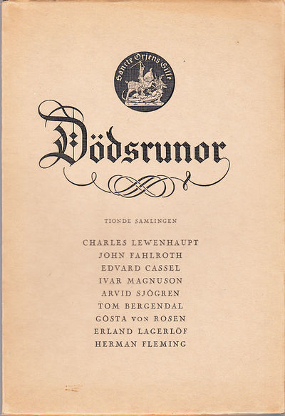 Dödsrunor. Tionde samlingen. [Utg. av] Sancte…