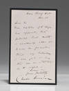 Autograph letter signed