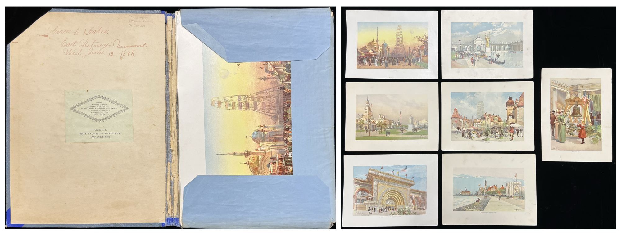 The World's Fair in Water Colors" -- Seven (7) Pri