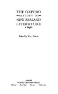 The Oxford History of New Zealand Literature in English by Terry