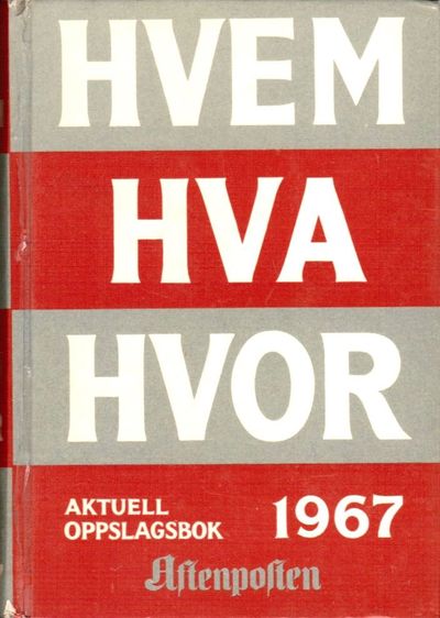 Aftenpostens oppslagsbok 1967.