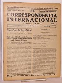 La Correspondencia internacional; revista semanal, año VI, num.7, 9 febrero 1934