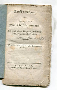 Reflexioner öfver den ryktbare Carl Adolf…