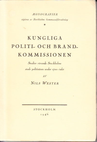 Kungliga politi- och brandkommissionen. Studier…