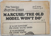 image of San Francisco Express Times: vol. 1, #48, December 18, 1968; Marcuse: "The old model won't do.