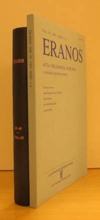 Eranos. 1896-1968. Acta philologica Suecana.