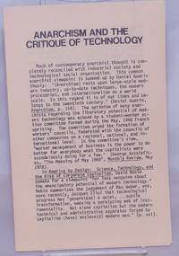 image of Anarchism and the critique of technology