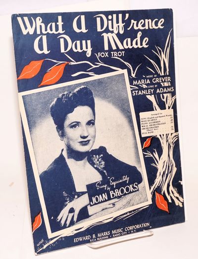 New York: Edward B. Marks Music Corporation, 1934. Sheet_music. 4p., 9x12 inches, sheet music in sli...