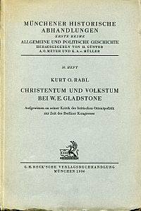 Christentum und Volkstum bei W. E. Gladstone.