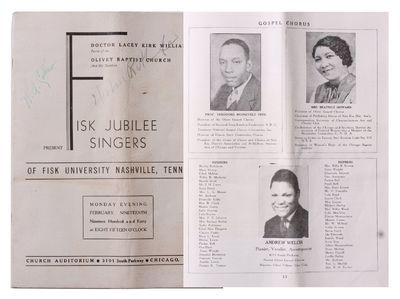 Chicago, Illinois: , 1940. Good. 11” x 8½”. Stapled wrappers. Pp. 24. Good due to heavy crease ...