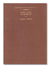 ANNA LIVIA PLURABELLE: FRAGMENT OF WORK IN PROGRESS by Joyce, James - 1930