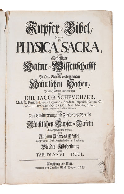 Kupfer-Bibel in welcher die Physica sacra oder geheiligte Natur-Wissenschaft derer in heil. 4 vols. (photo 11)