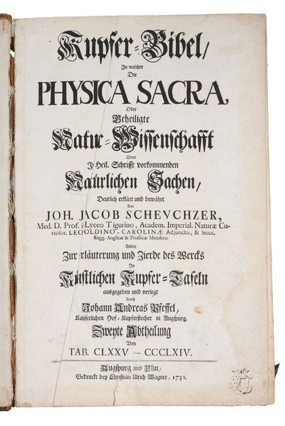 Kupfer-Bibel in welcher die Physica sacra oder geheiligte Natur-Wissenschaft derer in heil. 4 vols. (photo 15)