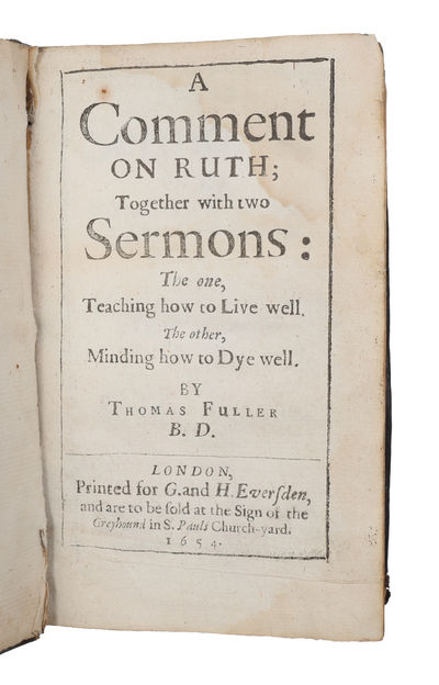 A comment on Ruth, together with two sermons :…