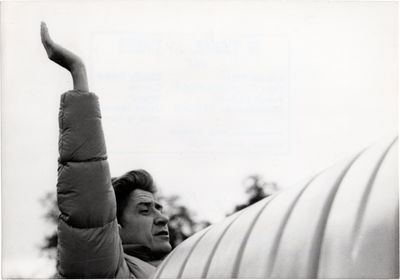 Je t'aime, je t'aime [I Love You, I Love You] (Original photograph of Alain Resnais on the set of the 1968 French film)