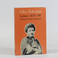 cover of Olive Schreiner. Letters 1871-99
