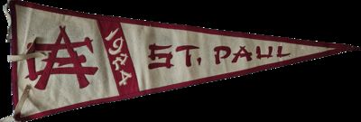 1924 Felt Pennant likely from Saint Paul’s College, a Virginia HBCU