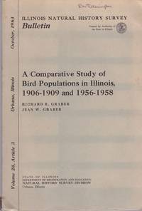 Illinois Natural History Survey Bulletin Vol. 28 Article 3 a Comparative  Study of Bird Populations in Illinois 1906-1909 and 1956-1958