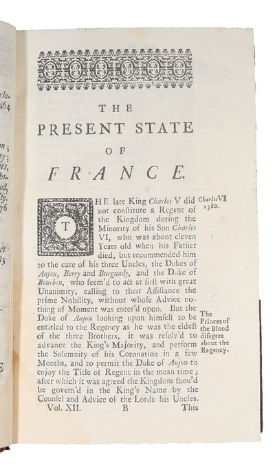 Modern History: or, the Present State of all Nations. Describing their respective Situations, Persons, Habits, Buildings (...) Vol. 12. France. (photo 3)