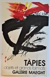TAPIES "objets et grands formats" Galerie Maeght ( Lithograph Poster)
