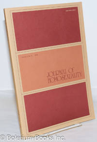 image of Journal of Homosexuality: vol. 1, #3, Spring 1976
