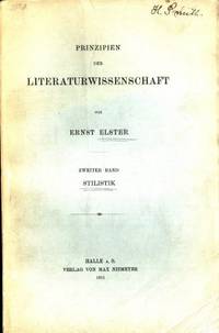 Prinzipien der Literaturwissenschaft. Zweiter…