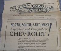 image of Cape to Cairo Argus - The First Newspaper ever produced on a Trans-Continental Motor Run