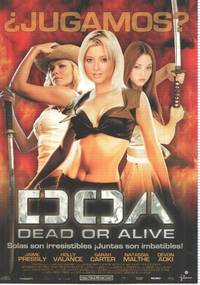 cover of Poster de pelicula: Doa, Dead or Alive. Jaime Pressly, Holly Valance, Sarah Carter, Natassia Malthe, Devon Aoki