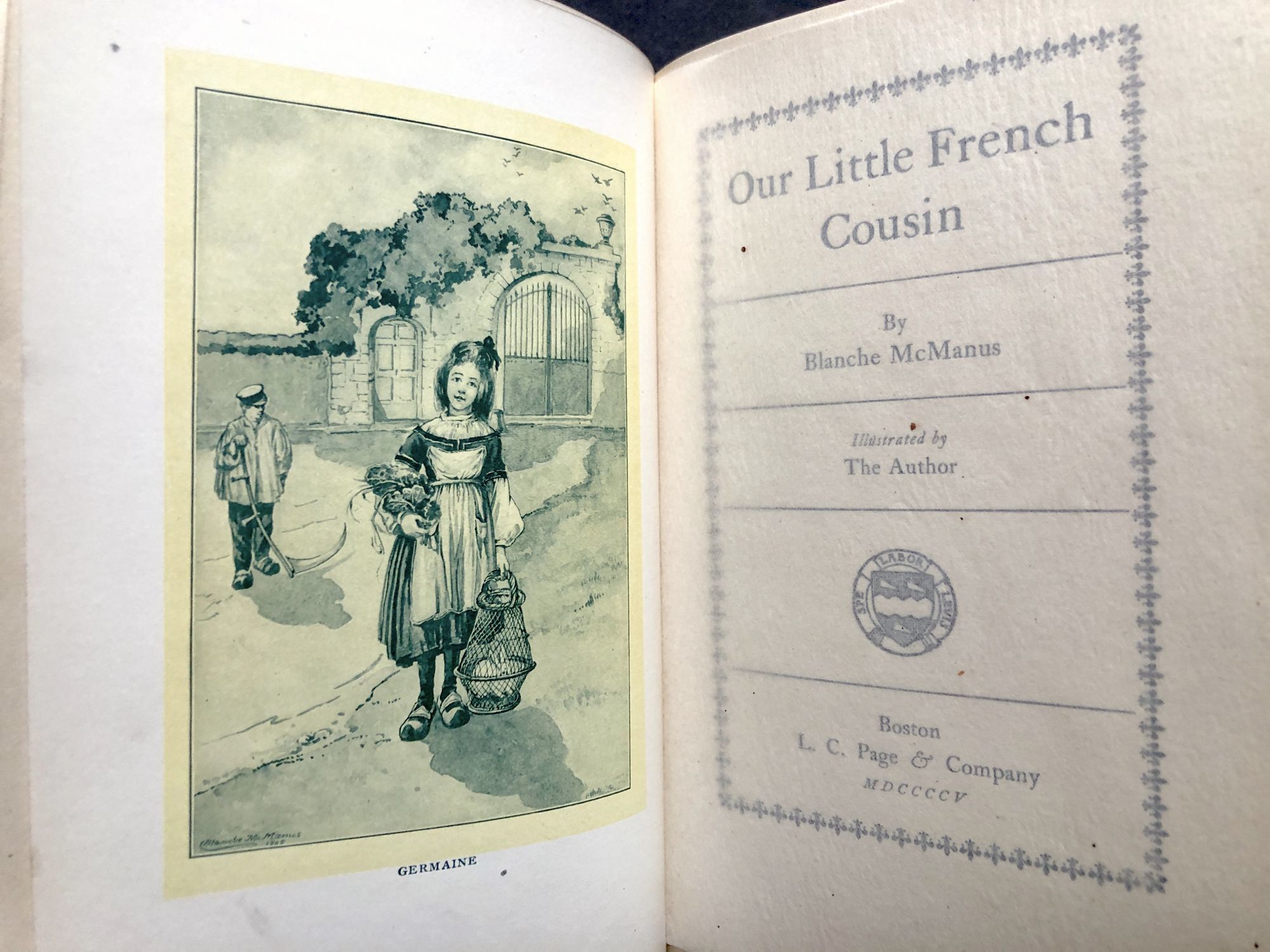 Our Little French Cousin (1905 in original dust jacket) by Blanche