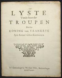 image of Lyste vande Staet der Troupen die den Koning van Vrankryk syn Armeé Sullen Formeeren