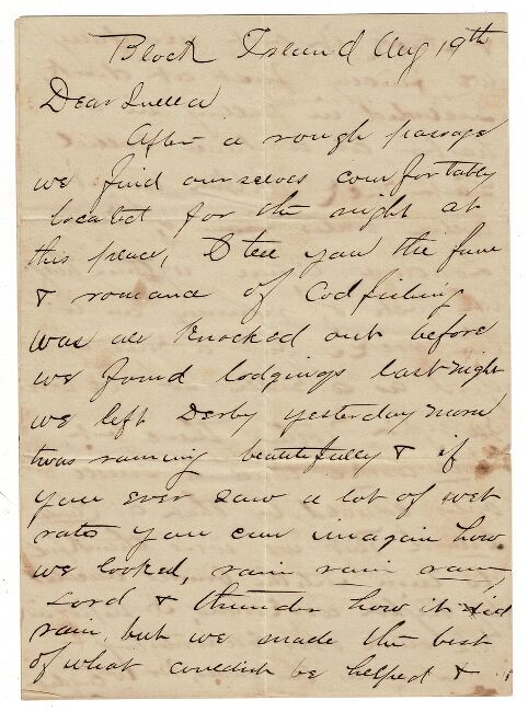 Five-page A.L.s. to Luella from Ralph