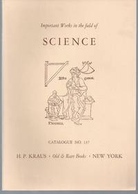 Catalogue 137: Important Works in the field of Science.