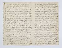 Autograph letter signed, to her sister, recounting attending a speech by fugitive slave William Andrew Jackson