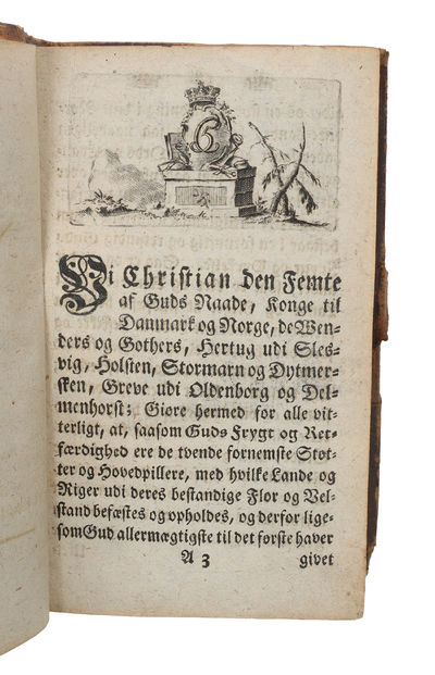 Kong Christian den Femtes Norske Lov paa nÿe oplagt ved Johannes Boppenhausen. (photo 3)