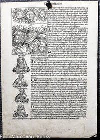 DAS BUCH DER CRONIKEN UND GESCHICHTEN. INCUNABLE LEAF 92 WITH  ILLUSTRATIONS.