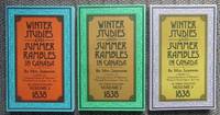 WINTER STUDIES AND SUMMER RAMBLES IN CANADA.  3 VOLUME SET. by Jameson, Mrs.  (Anna Jameson) - 1972