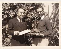 Original photograph of Walt Disney and Marcondes Alves de Souza Jr., 1934 by Walt; Disney Marcondes Alves de Souza Jr. (subjects) - 1934