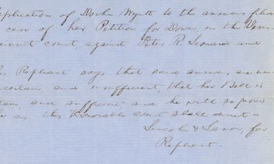 Attorney Abraham Lincoln, Known for Representing Female Clients, Fights for Truth in His Forceful Representation of a Woman