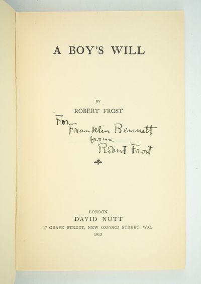 A BOY'S WILL