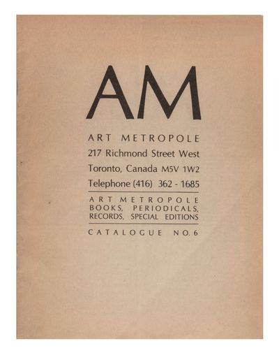 [From upper cover]: Catalogue No. 6