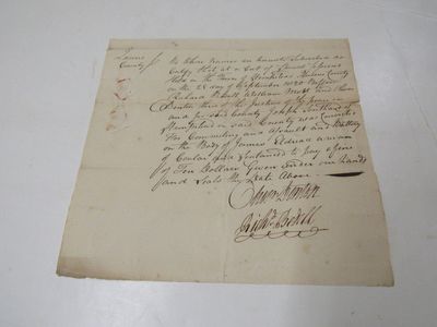 One-page document Quest County NY Town of Hamstead Sept. 28, 1820 Joseph Southard was convicted of assaulting James Edward a man of color