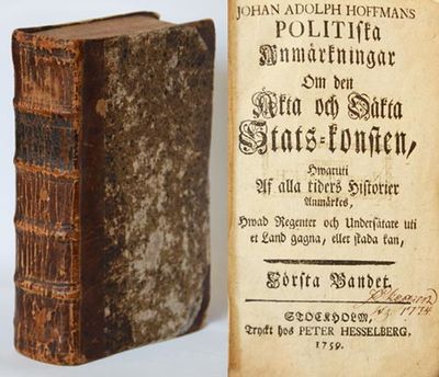 Johan Adolph Hoffmans Politiska anmärkningar om…
